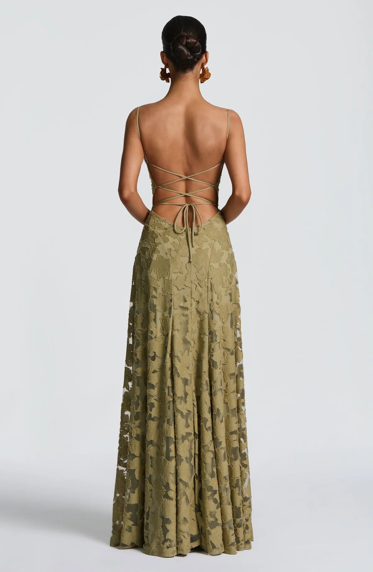 Floral Burnout Maxi Dress