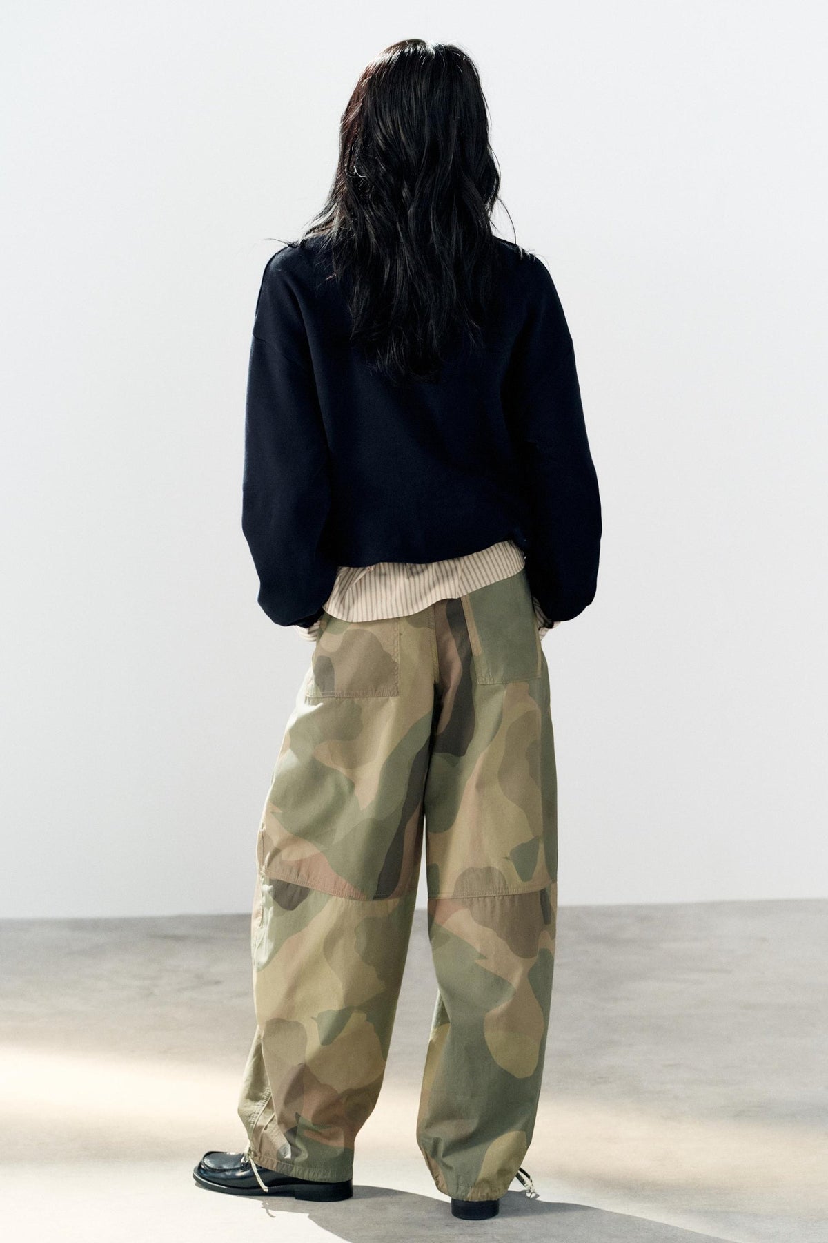 Harper Camo Drawstring Wide Leg Pants - Camo