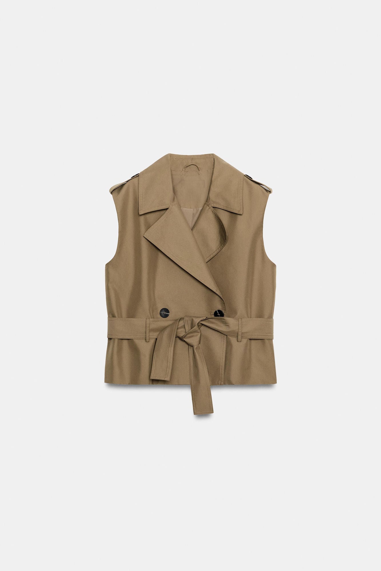 Belted Trench Vest