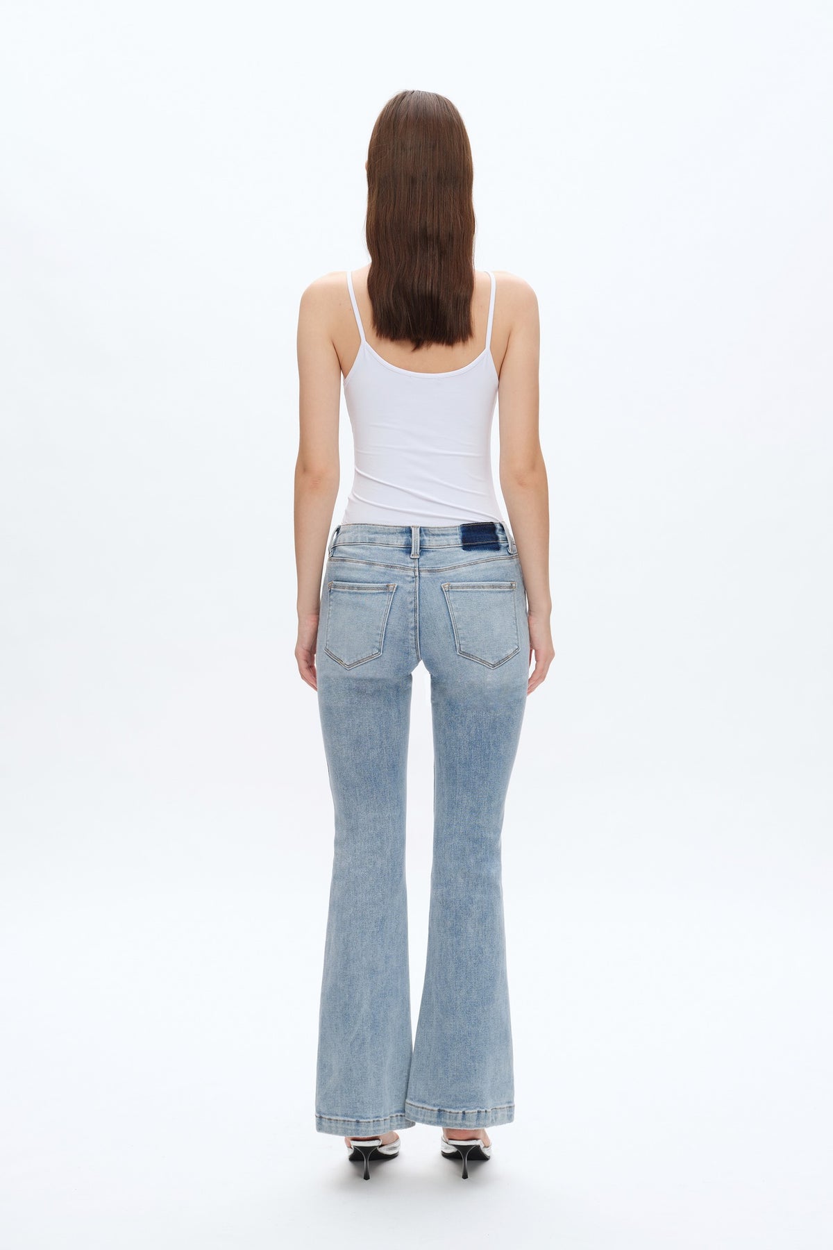Jolie Low Rise Faded Flare Jeans