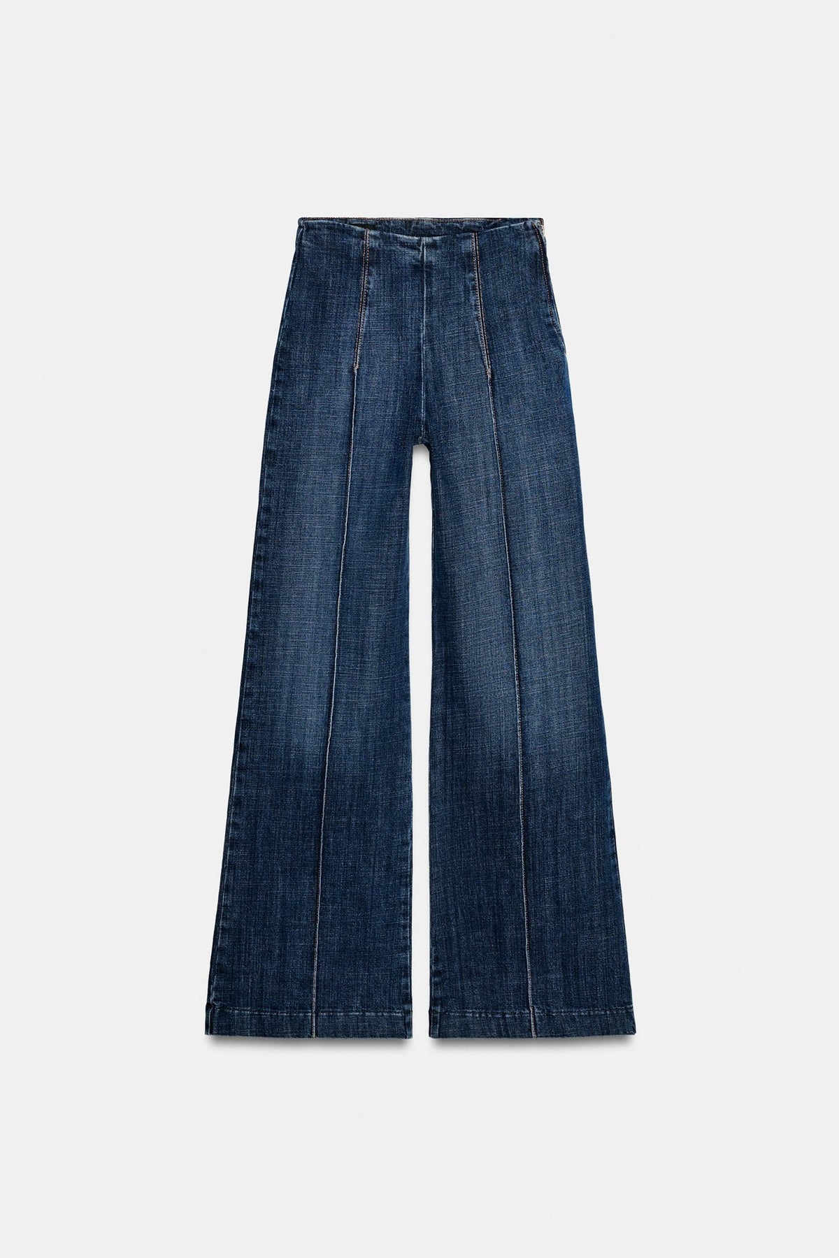 Noemie Seamed High Rise Wide Leg Jeans