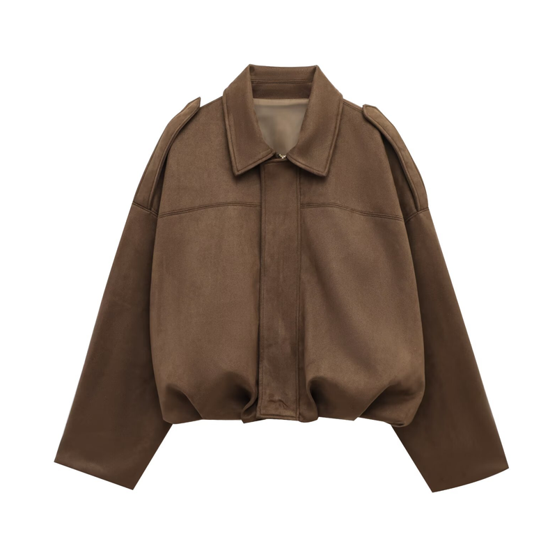 Suede Bomber Jacket